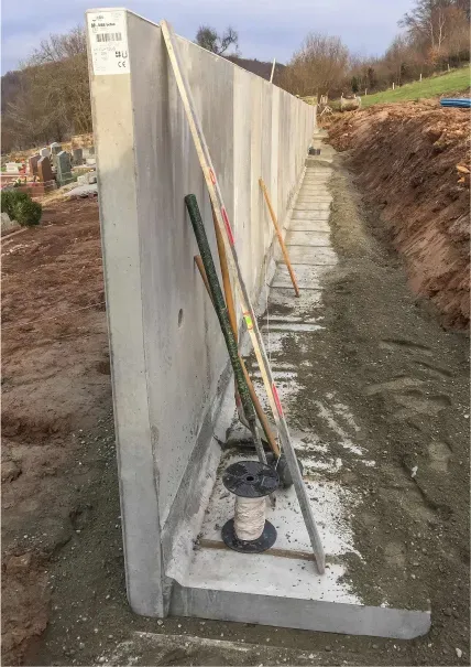 construction mur de soutènement